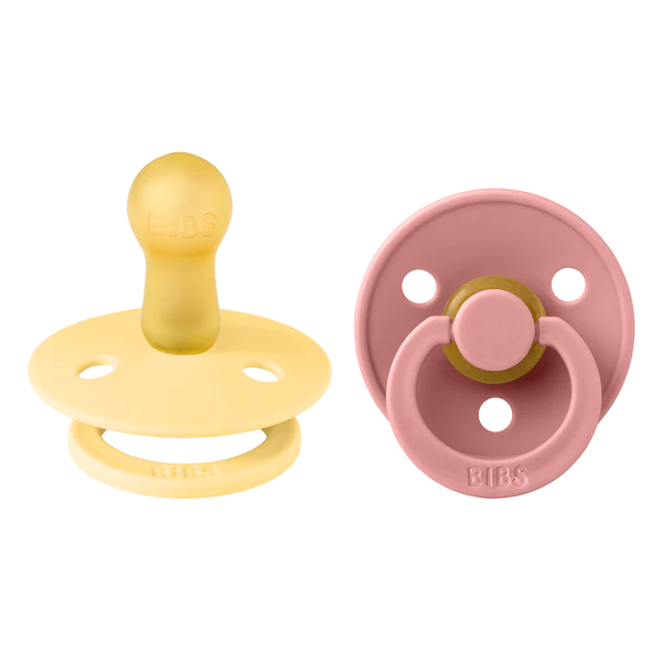 BIBS Round Colour Pacifiers - Size 2 (6-18m)