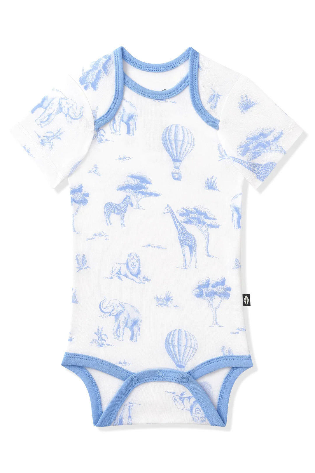 Kyte Baby Short Sleeve Bodysut - Toile Safari