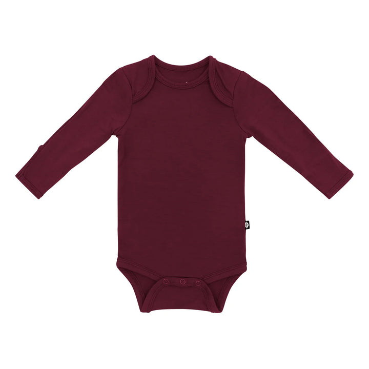 Kyte Baby Long Sleeve Bodysuit - Burgundy