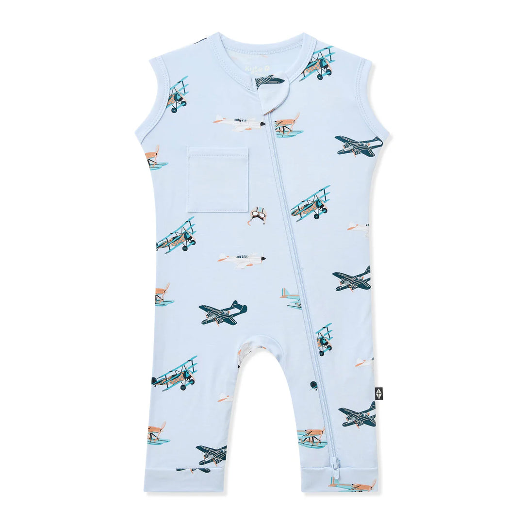 Kyte Baby Zippered Sleeveless Romper - Take Off