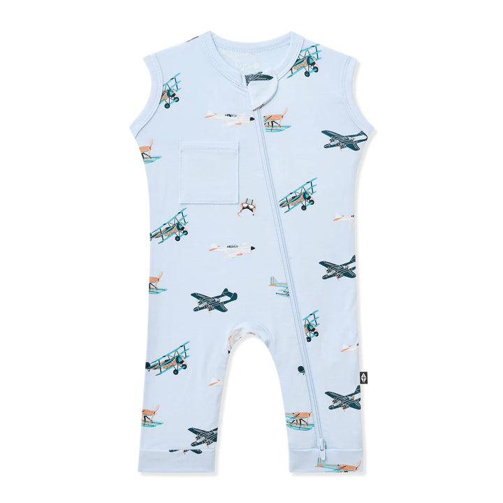 Kyte Baby Zippered Sleeveless Romper - Take Off