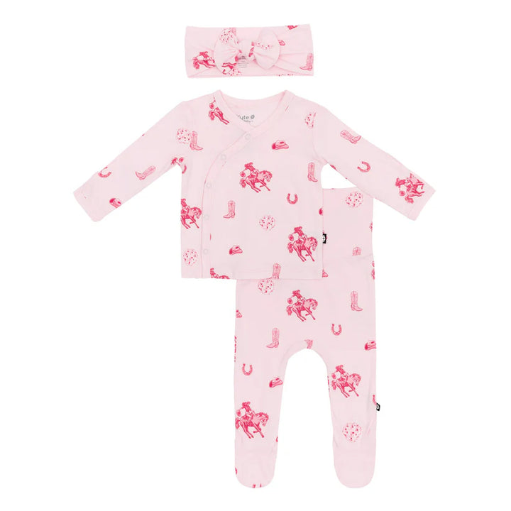 Kyte Baby Take Me Home Set witn Bow - Disco Cowgirl