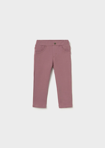 Mayoral Baby Fleece Lined Jeggings - Violet