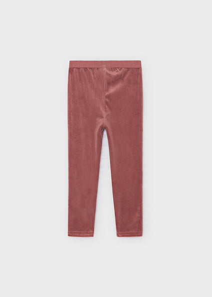 Mayoral Basic Velvet Leggings - Pinkish