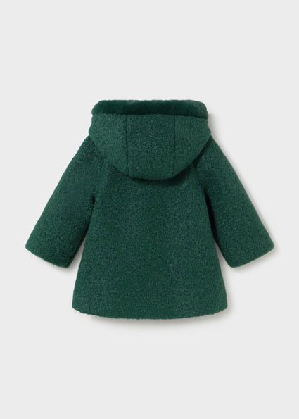 Mayoral Hooded Boucle Jacket - Nenufar Green