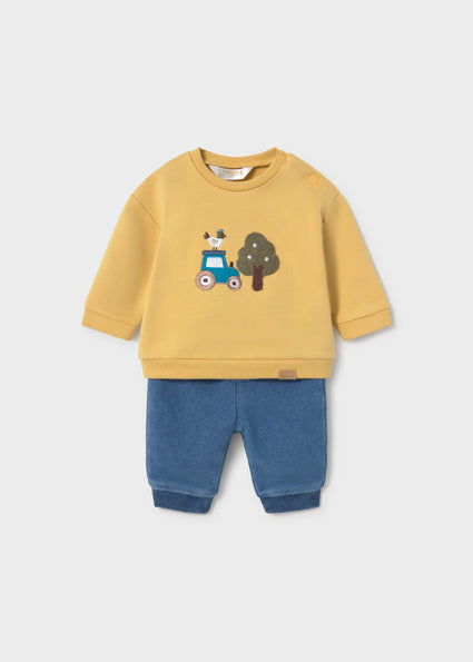Mayoral Pants and Sweatshirt Set - Ochre