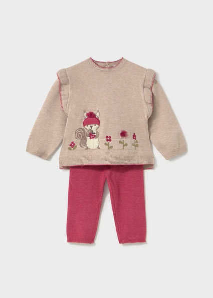 Mayoral Knit Sweater Set - Petal Mix