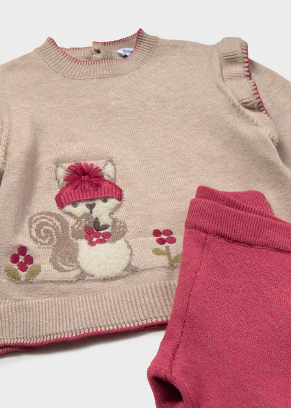 Mayoral Knit Sweater Set - Petal Mix