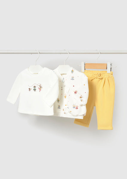 Mayoral 3pc Tracksuit - Chamomile with Ballerina&