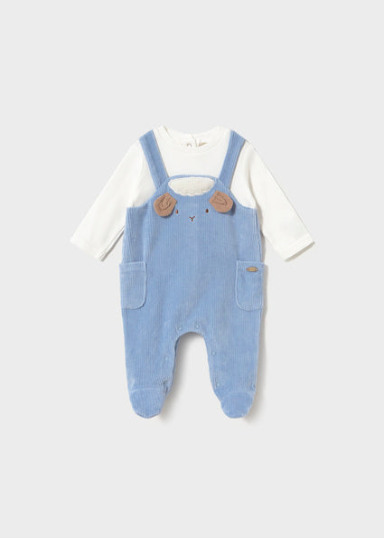 Mayoral Corduroy Romper - Rain