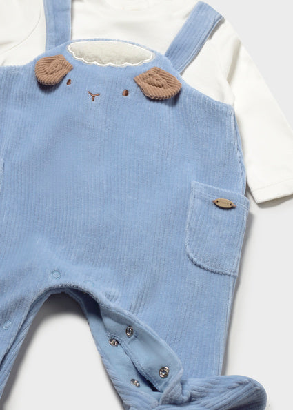 Mayoral Corduroy Romper - Rain