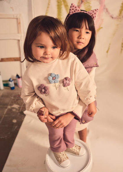 Mayoral Pants and Sweatshirt Set - Violet