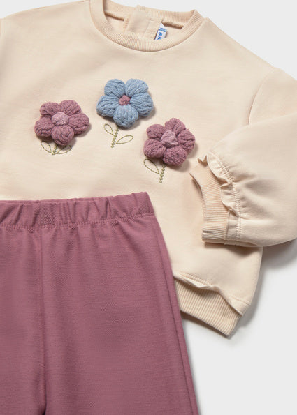 Mayoral Pants and Sweatshirt Set - Violet