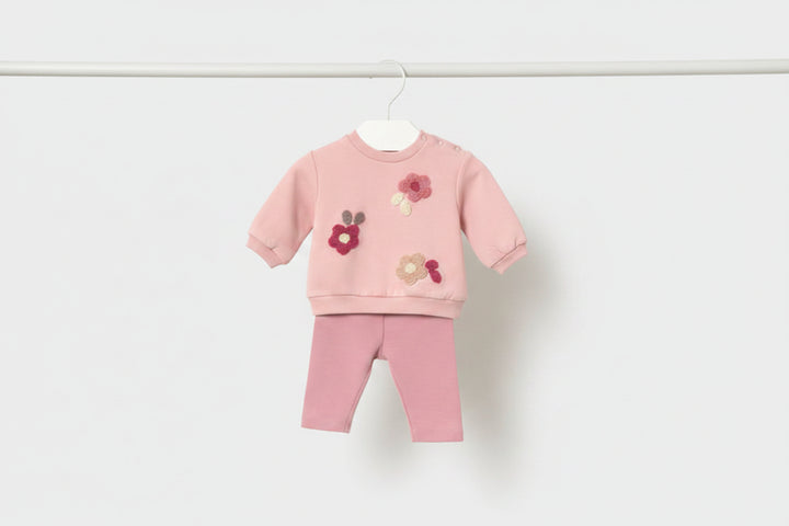 Mayoral Legging Set - Pink Flower