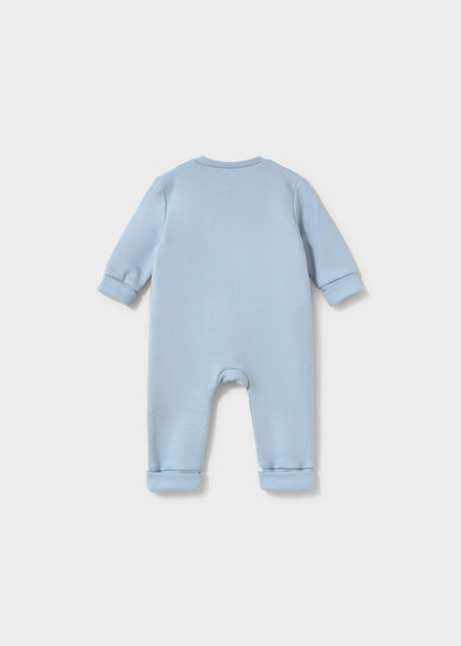 Mayoral Embroidered Romper - Sky with Dogs