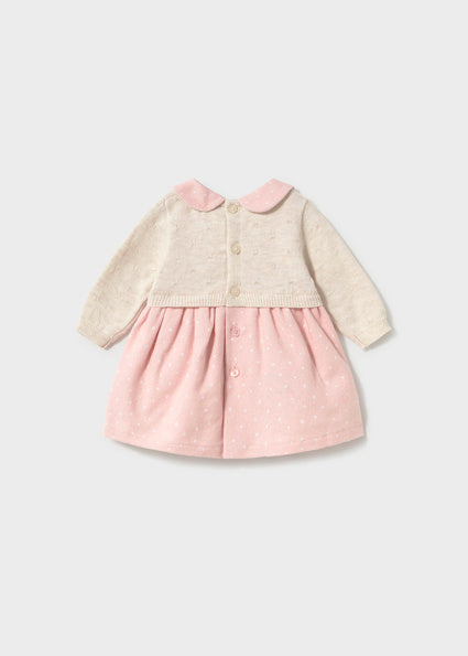 Mayoral Collared Knit Sweater Dress - Baby Rose