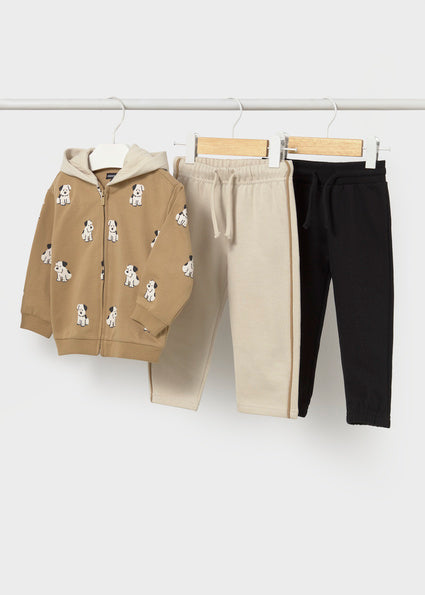 Mayoral Sweater and 2pc Pant Set - Cookie Puppy