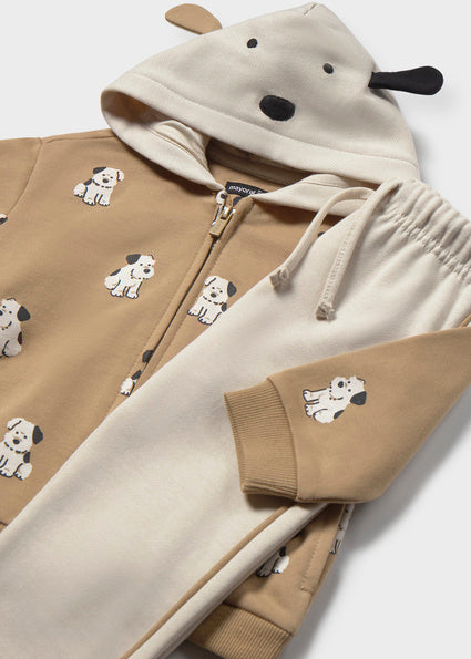 Mayoral Sweater and 2pc Pant Set - Cookie Puppy