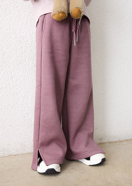 Mayoral Wide Leg Fleece Sweatpants - Violet