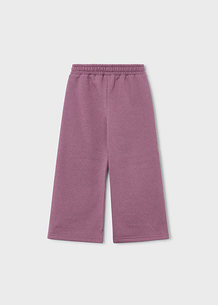 Mayoral Wide Leg Fleece Sweatpants - Violet