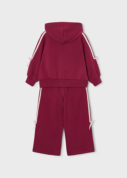Mayoral Tracksuit with Bows - Cherry