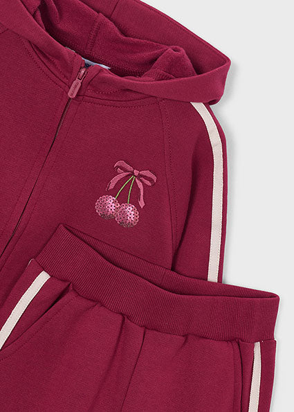 Mayoral Tracksuit with Bows - Cherry
