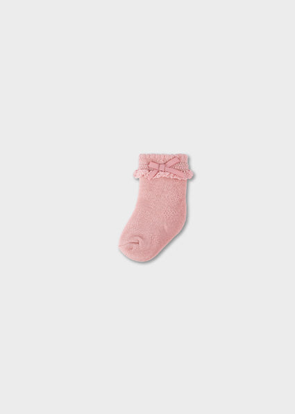 Mayoral Roffle Socks - Baby Rose