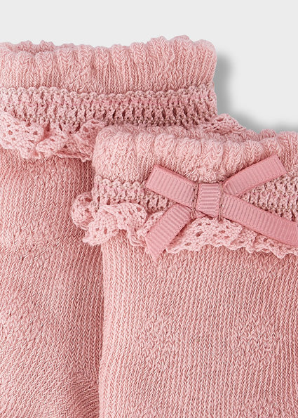 Mayoral Roffle Socks - Baby Rose