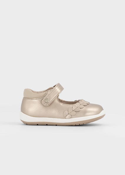 Mayoral Heart Mary Jane Shoe - Gold