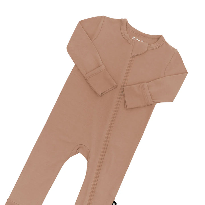 Kyte Baby Zippered Romper - Latte