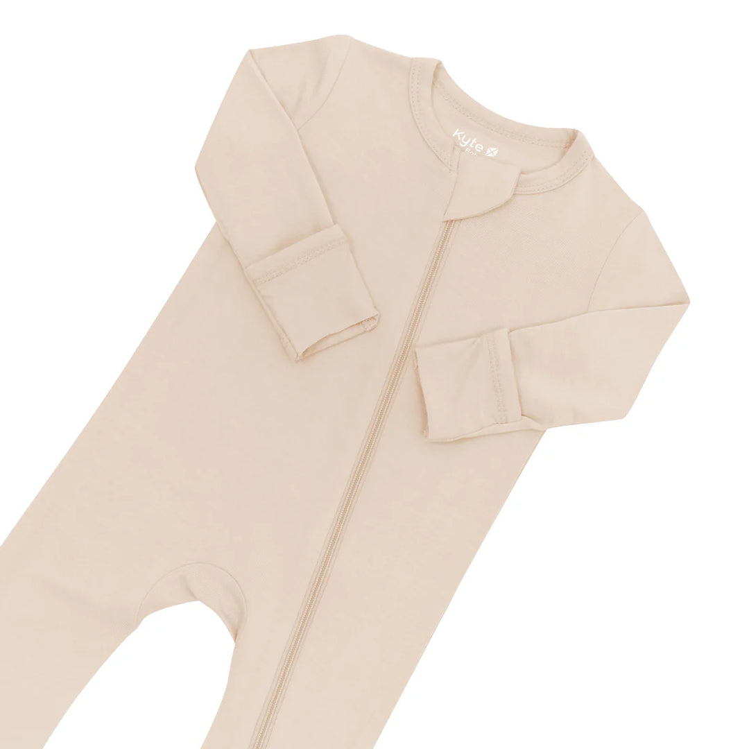 Kyte Baby Zippered Footie - Bisque