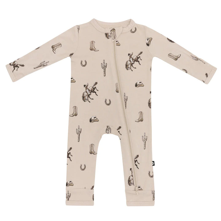 Kyte Baby Zippered Romper - Classic Cowboy