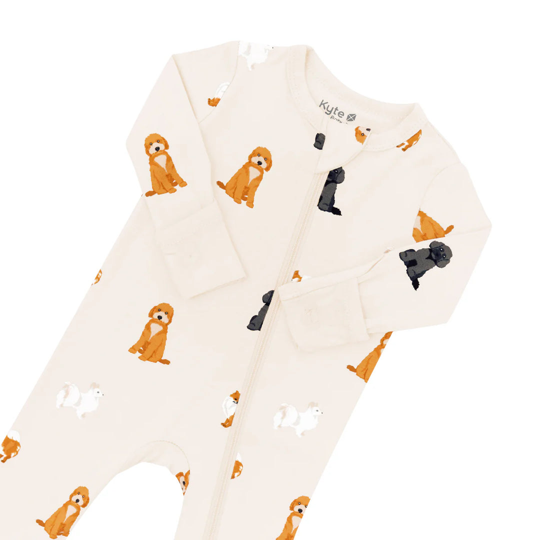 Kyte Baby Zippered Romper - Fluffy Dog