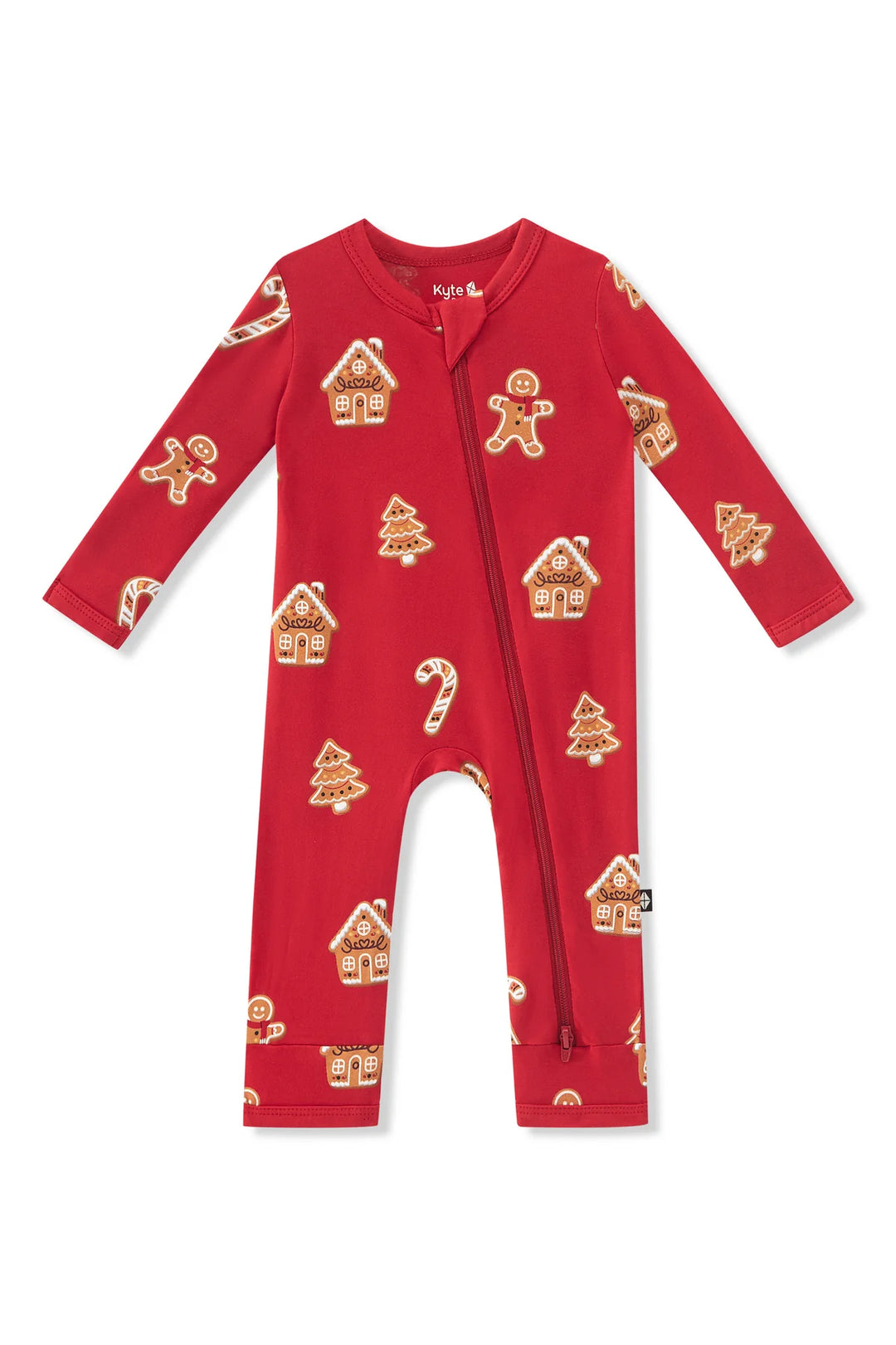 Kyte Baby Zippered Romper - Gingerbread