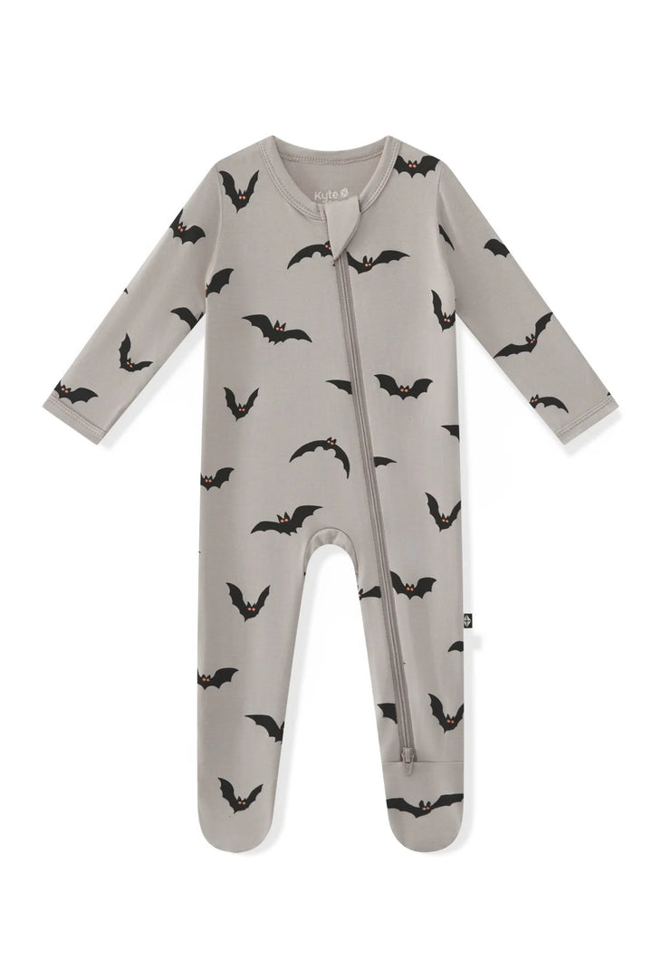 Kyte Baby Zippered Footie - Bats