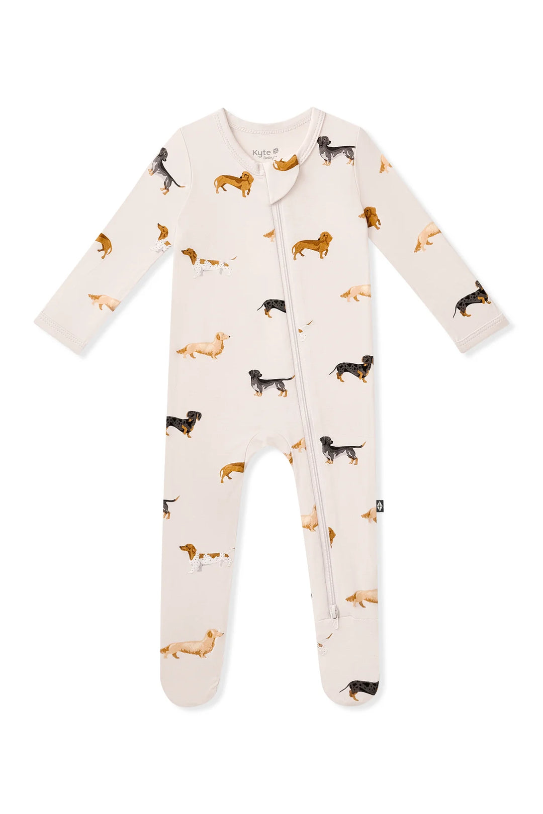 Kyte Baby Zippered Footie - Dachshund