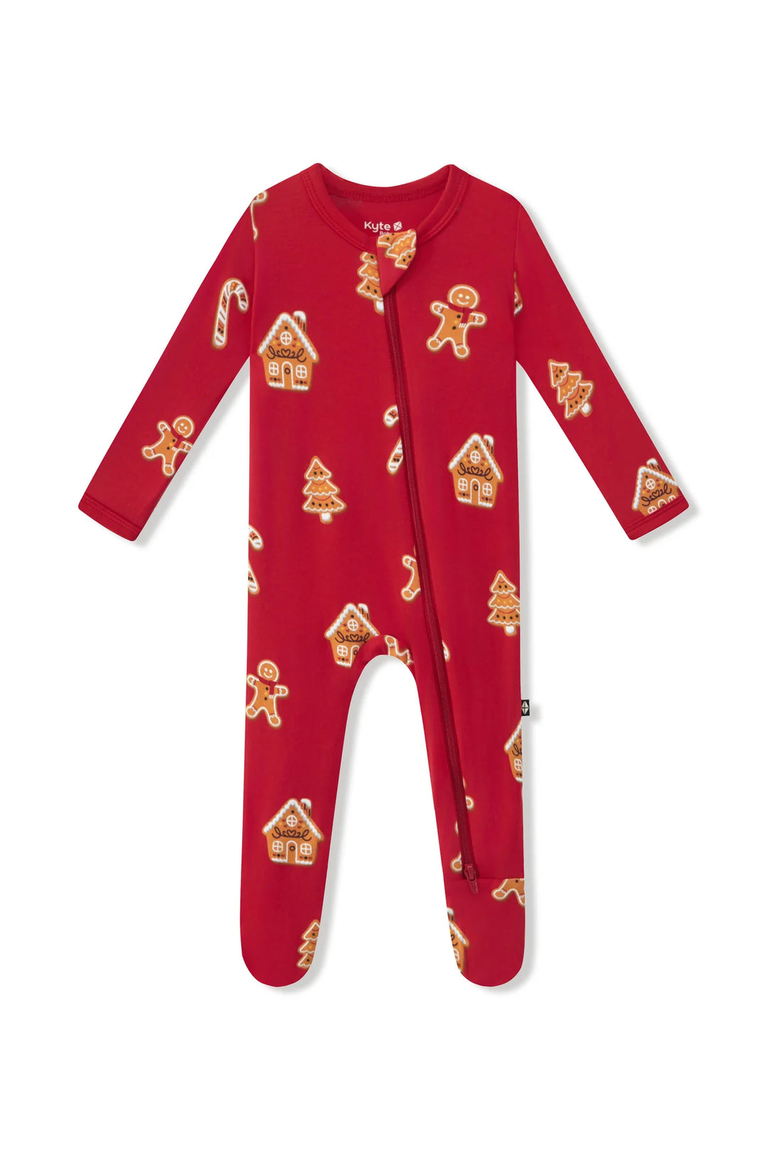 Kyte Baby Zippered Footie - Gingerbread