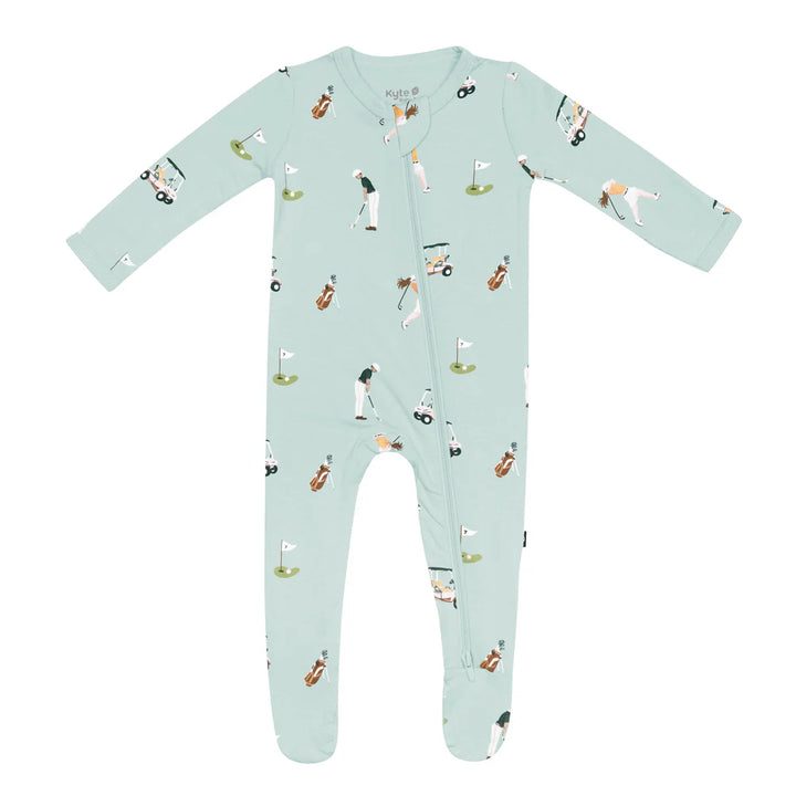 Kyte Baby Zippered Footie - Golf