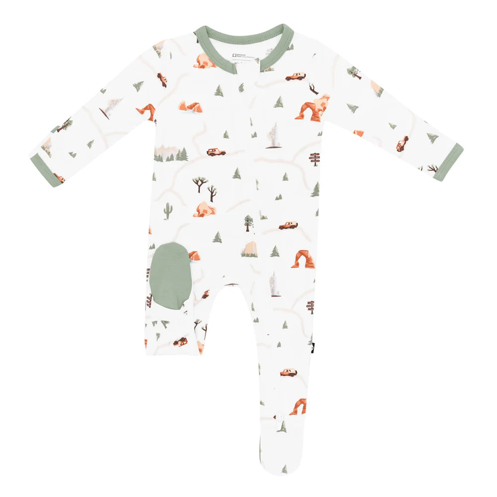 Kyte Baby Zippered Footie - Road Trip