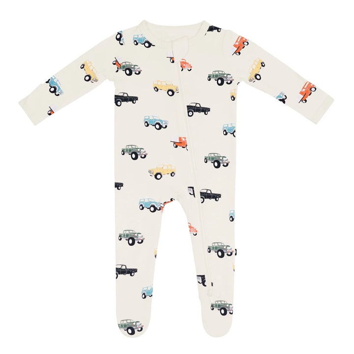 Kyte Baby Zippered Footie - Vintage Truck