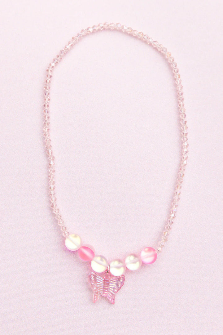 Great Pretenders Boutique Holo Pink Crystal Necklace