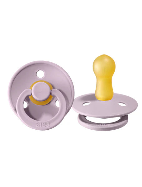 BIBS Round Colour Pacifiers - Size 2 (6-18m)