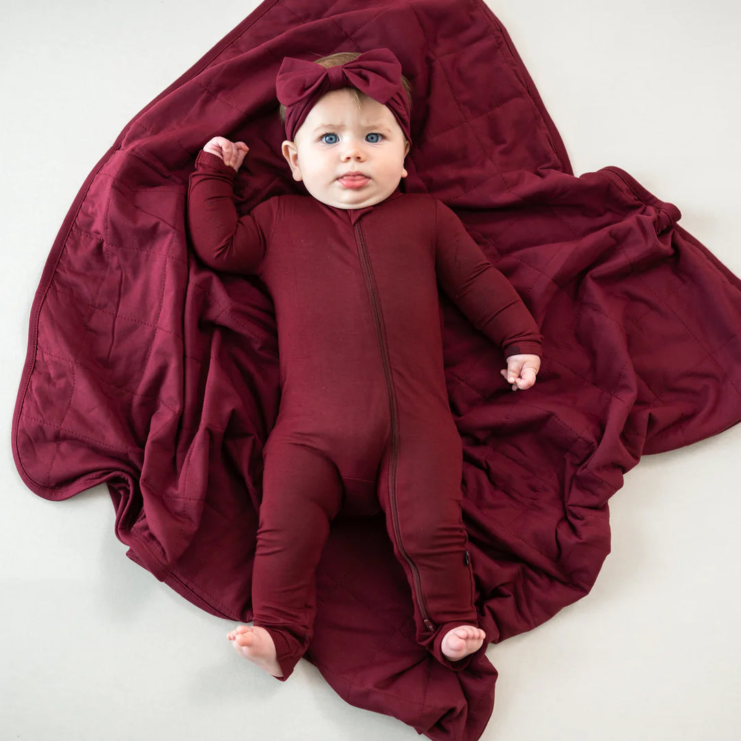 Kyte Baby Baby Blanket - Burgundy