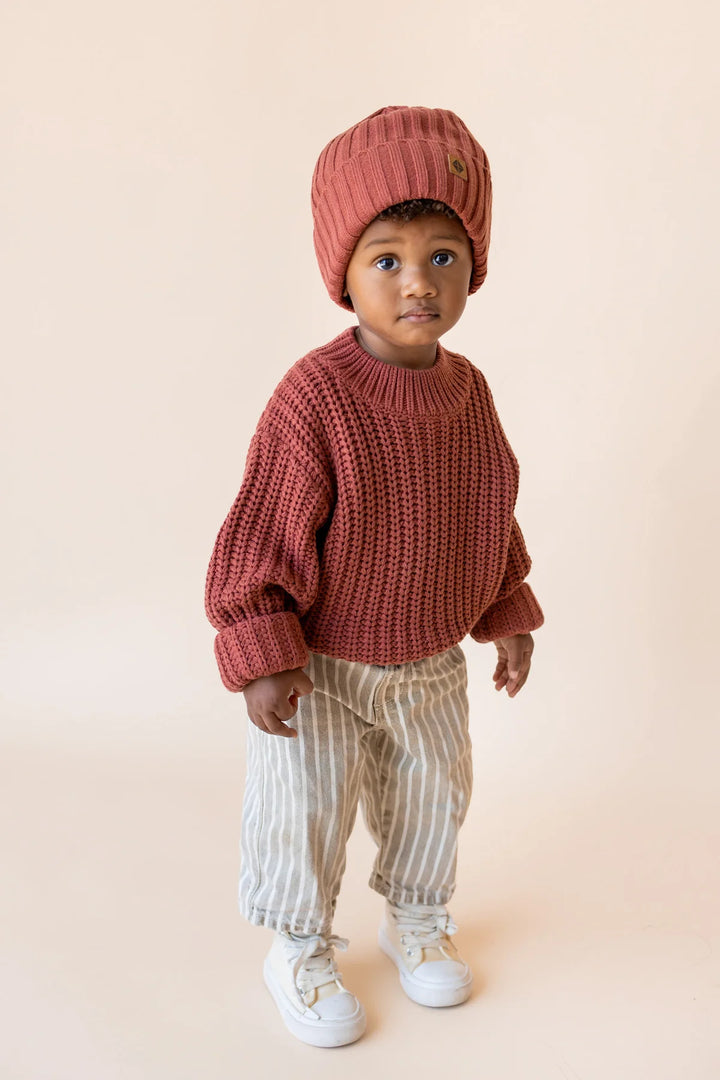 Kyte Baby Chunky Knit Sweater - Ember