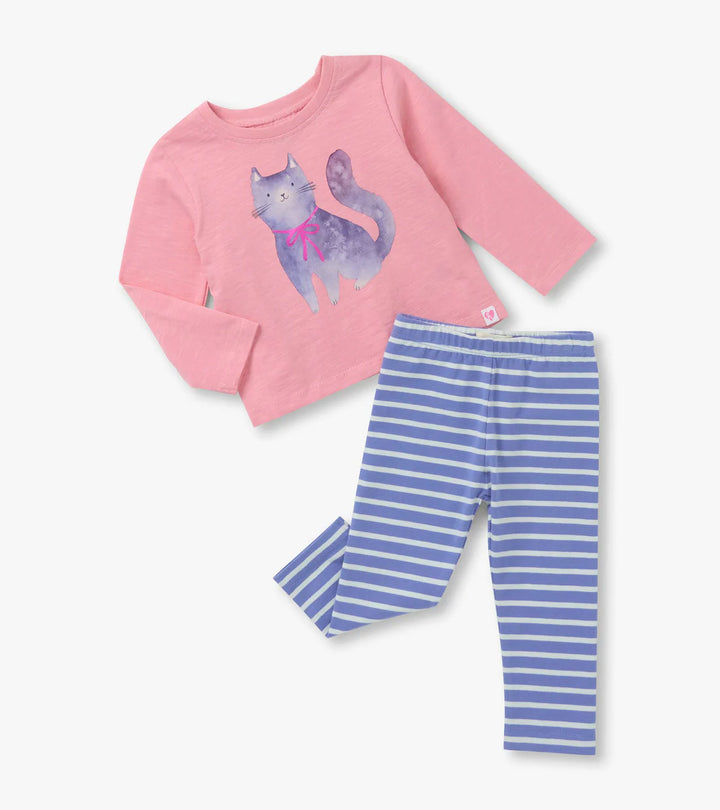 Hatley Graphic Tee &amp; Legging Set  - Kitty