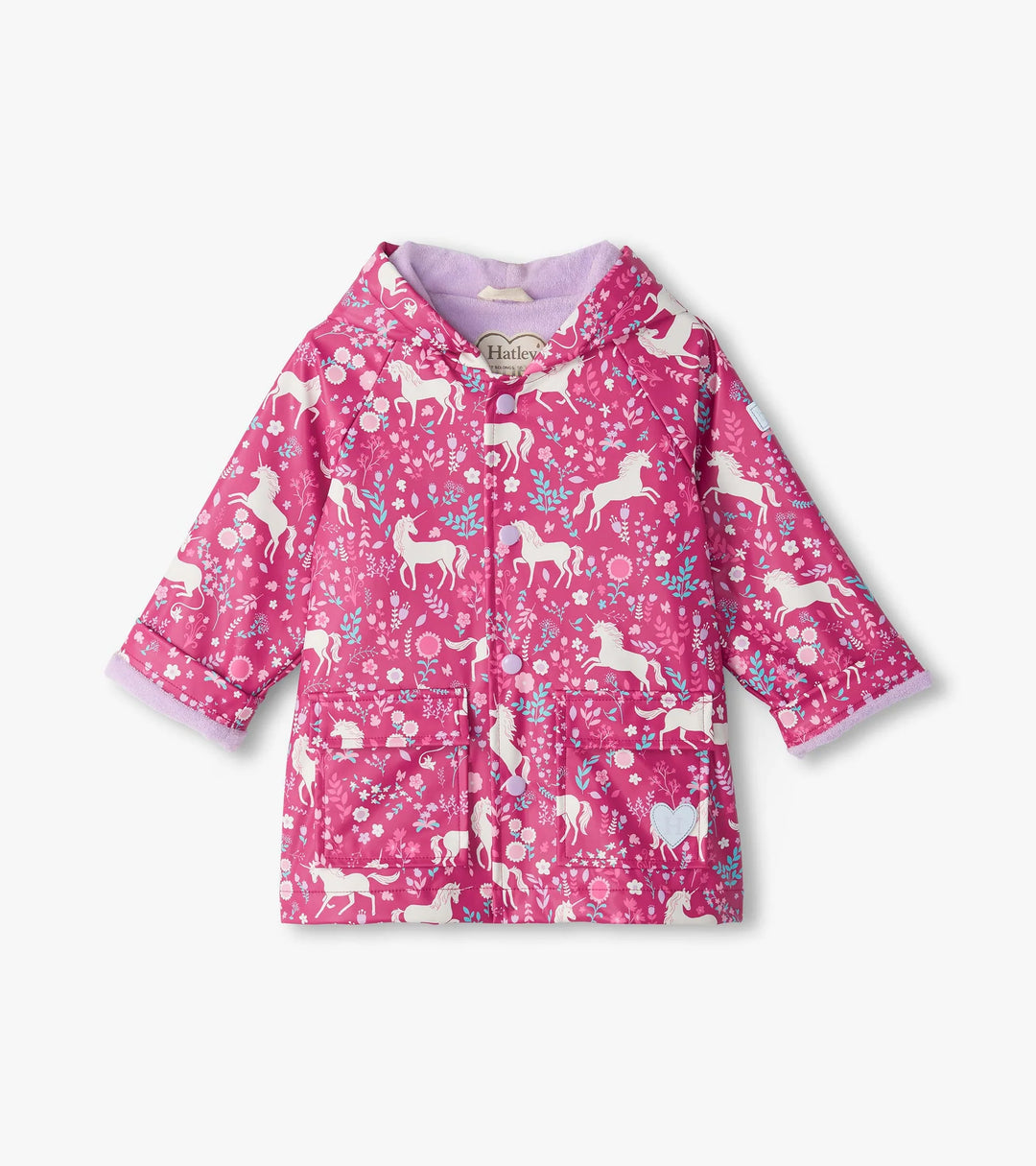 Hatley Snap Raincoat - Unicorn Forest