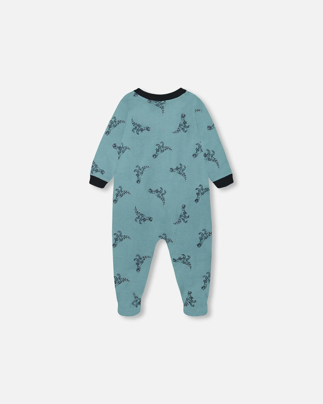 Deux Par Deux Organic Cotton One Piece Pajama - Printed Mechanical