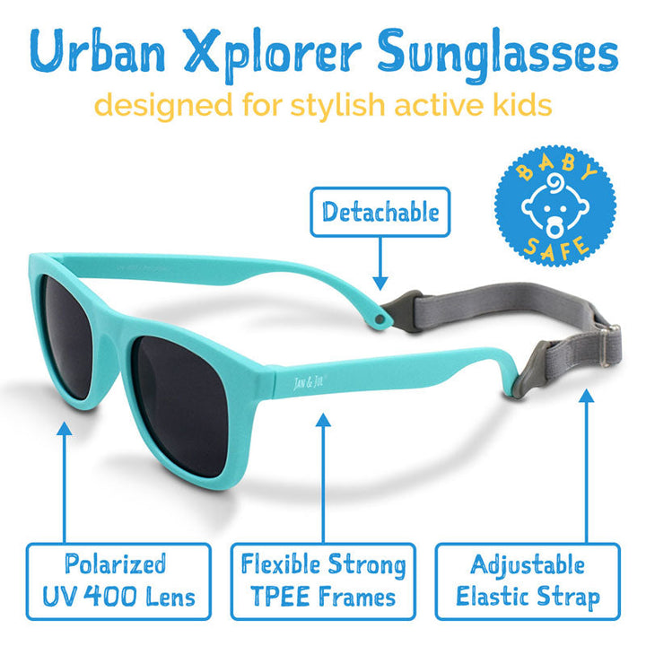 Jan &amp; Jul Kids Urban Xplorer Sunglasses - Peachy Pink Aurora