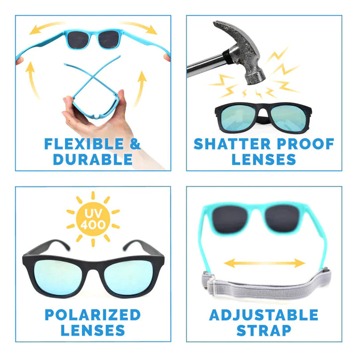 Jan &amp; Jul Kids Urban Xplorer Sunglasses - White