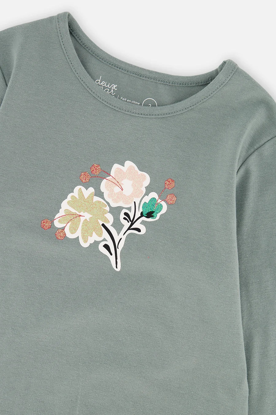 Deux Par Deux Organic Cotton Long Sleeve Shirt - Chinois Green